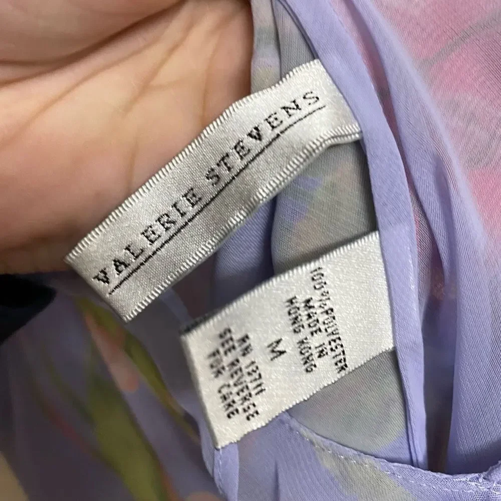 Vintage Valerie Stevens Pastel Purple Chemise - Picture 4 of 5